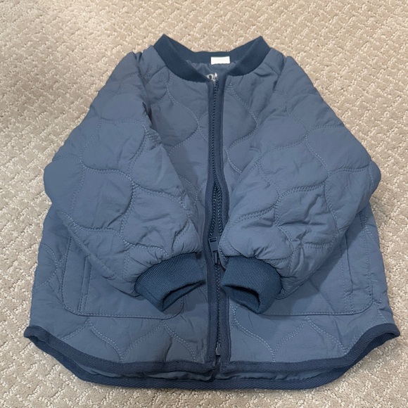 Zara Kids Blue Quilted Puffer Jacket - Picture 3 of 4